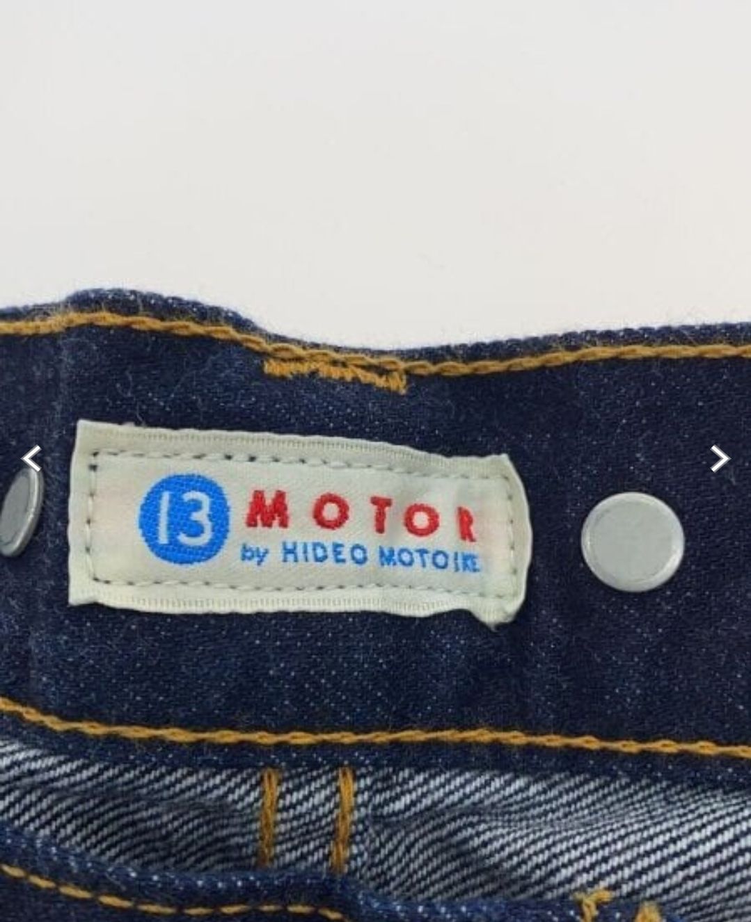 MOTOR モーター セルビッチ デニムパンツ HIDEO MOTOIKE MOTOR モーター セルビッチ デニムパンツ HIDEO MOTOIKE