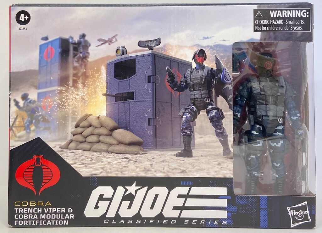 HASBRO G.I.JOE CLASSIFIED SERIES TRENCH VIPER - COBRA MODULAR FORTIFICATION