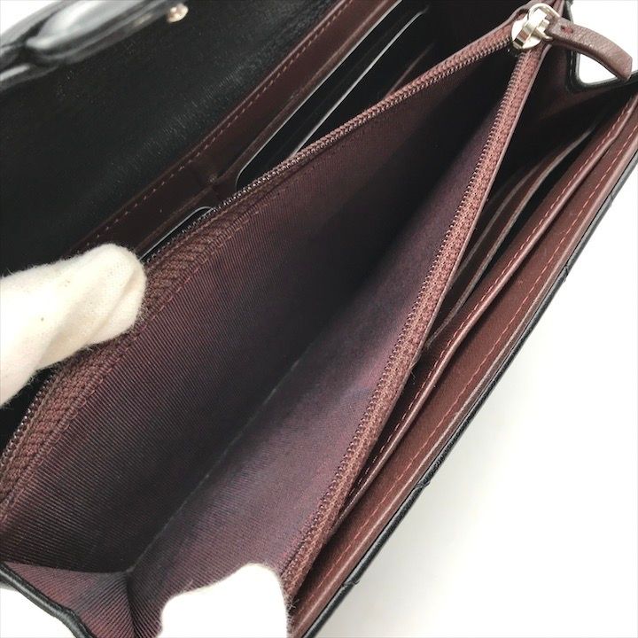 良品 CHANEL シャネル ココマーク Vステッチ シェブロン ラムスキン SV