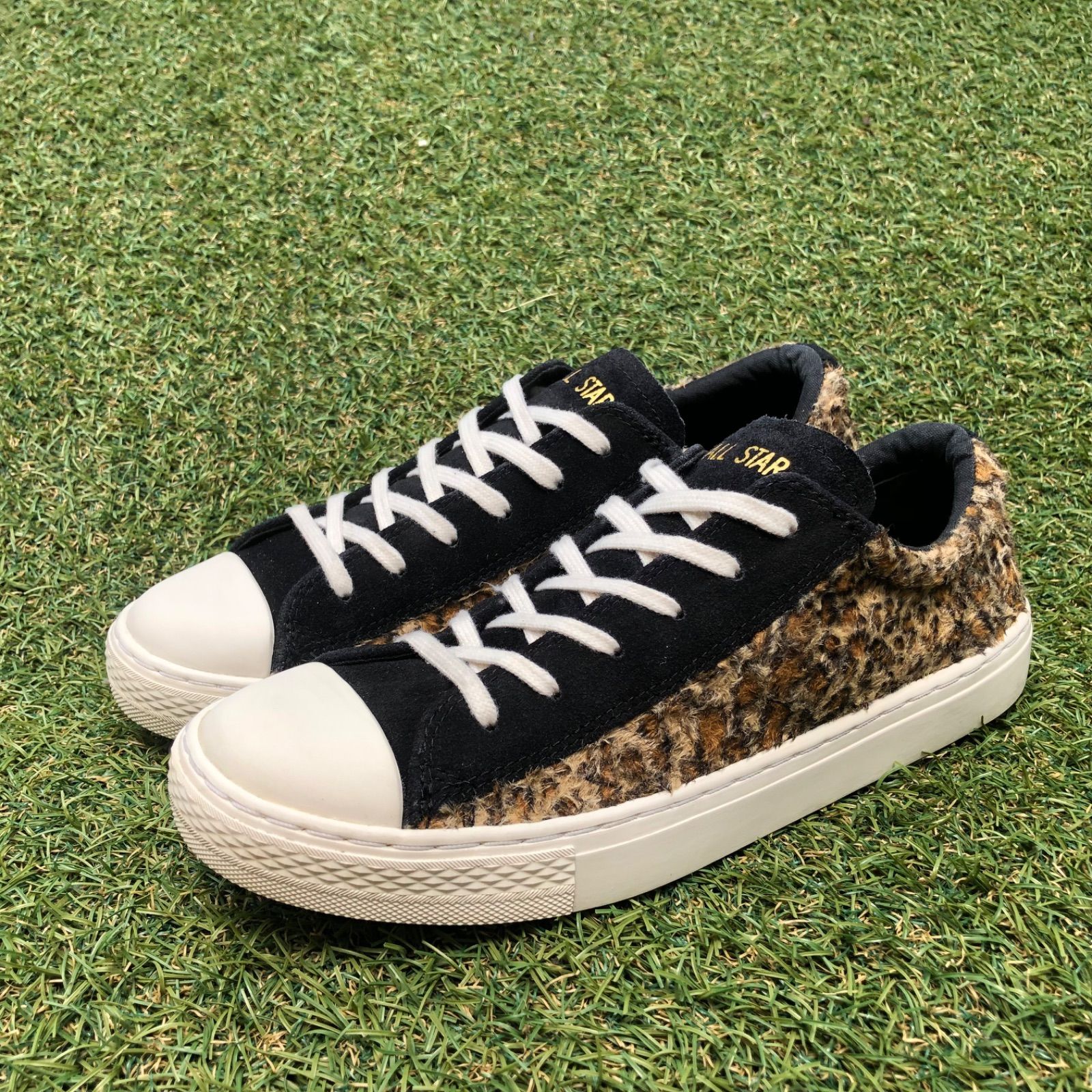 美品23.5converseコンバース オールスター クップレオパード