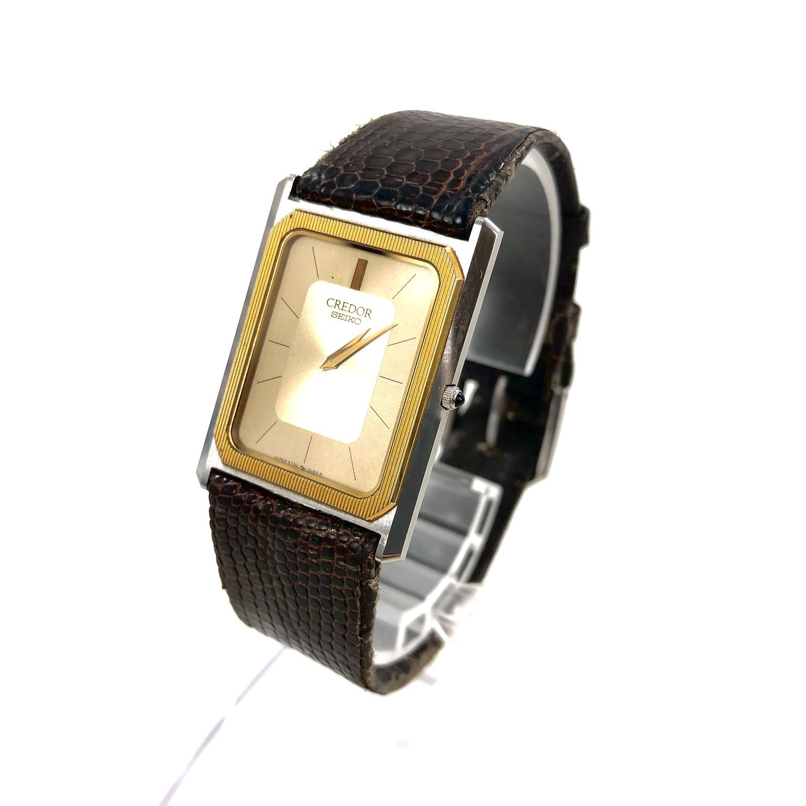 SEIKO セイコー CREDOR メンズクォーツ腕時計 6730-5090