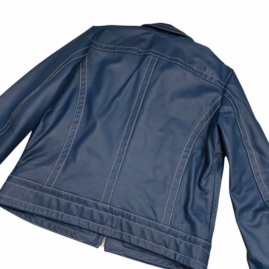 DIESEL ディーゼル L-CALF A03560 シングルライダース レザー
