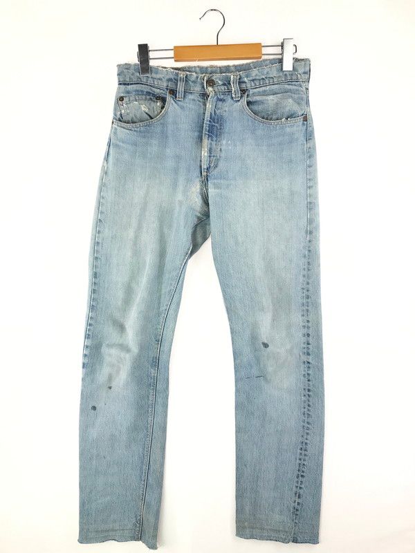 メンズ Levi s リーバイス 505 66前期 DENIM PANTS デニムパンツ 42TALON ボタン裏刻印5 バッグポケットシングルステッチ スモールe 脇割り 157-250503-hi-15-TAG