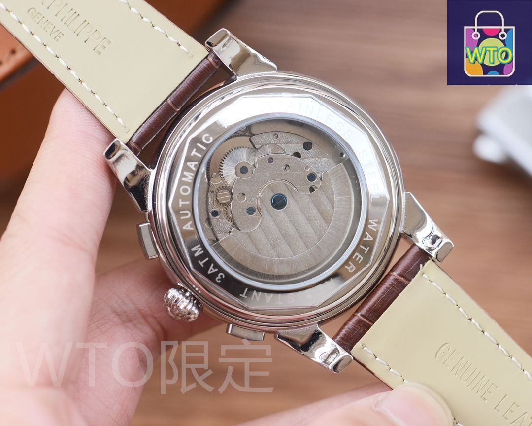 オマPatek Philippe Geneve 自動巻き Patek Philippe] メンズ自動巻き腕時計 - 専用ケース・カード