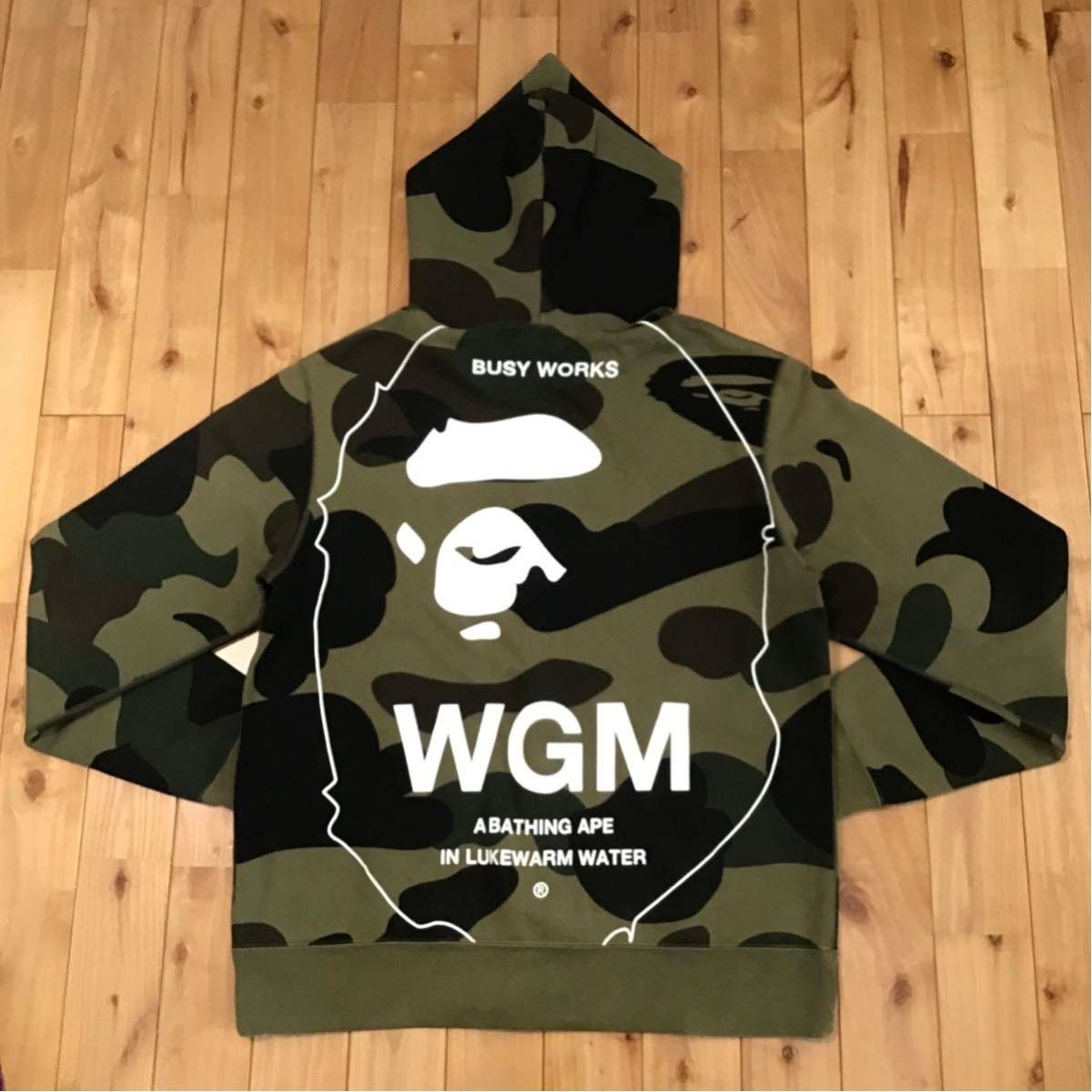 APE HEAD BAPE camo パーカー ベイプ ape エイプ 迷彩 - メルカリ