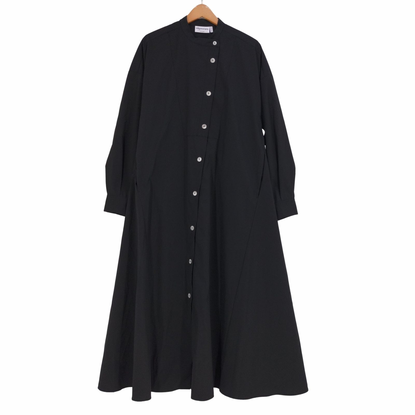 nagonstans ナゴンスタンス タイプライター ロングフレアドレス ナゴンスタンス nagonstans long flare dress スパンライク タイプ