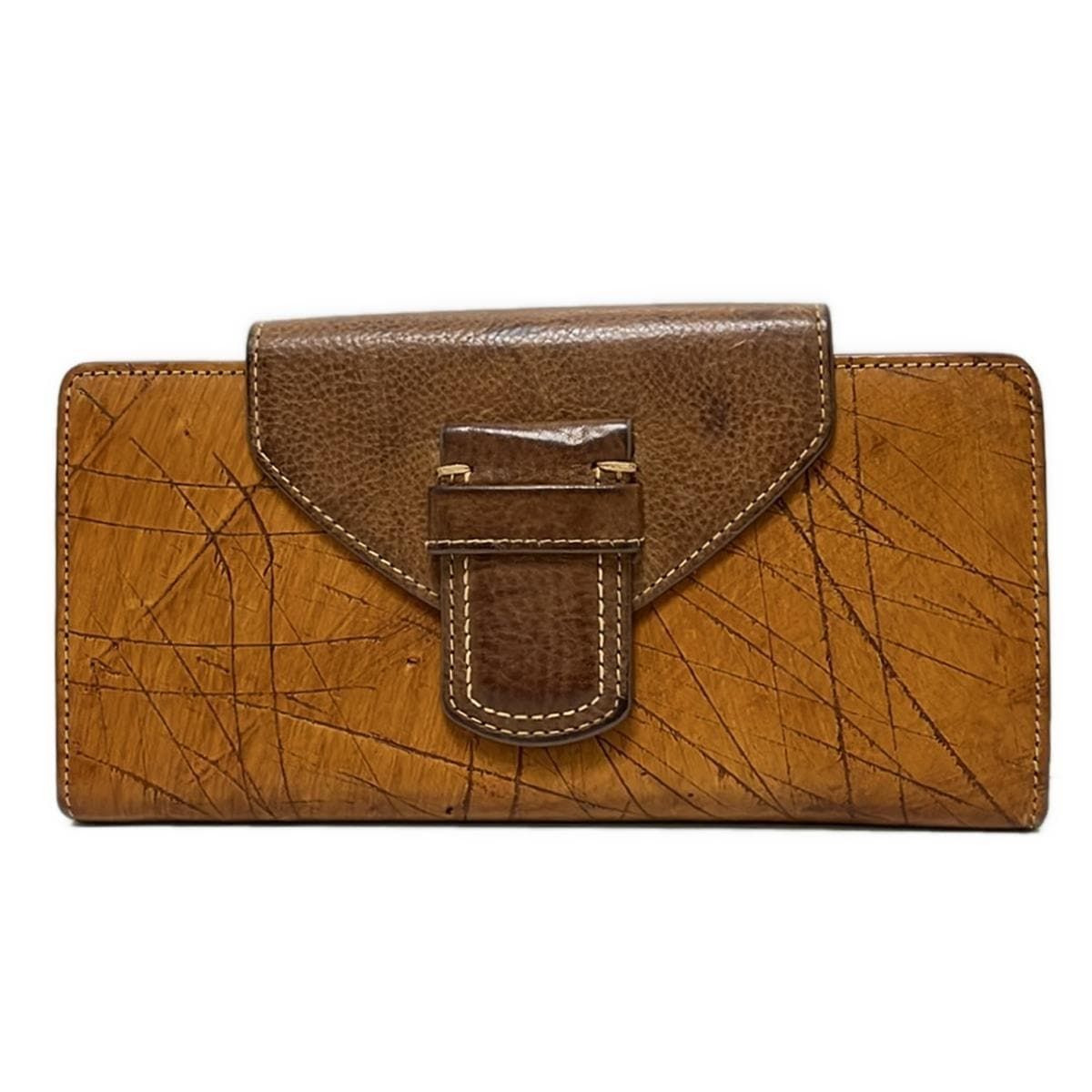 ゲンテン genten 財布 長財布 レザー ダークブラウン パンチング/L字ファスナー/花柄 ゴートベーシック ラウンド長財布｜商品一覧 | 革財布、バッグのgenten