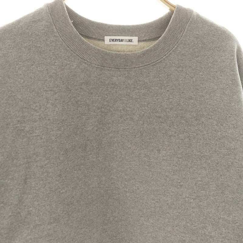 Deuxieme Classe／LOREL クルーネックプルオーバー・グレー Deuxieme Classe／LOREL クルーネックプルオーバー・グレー Deuxieme