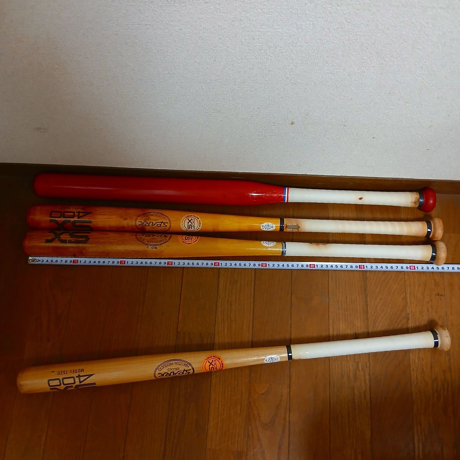 HAKUSOH BAT ハクソウ木製バット4本セット 硬式用 HAKUSOU 木製バット