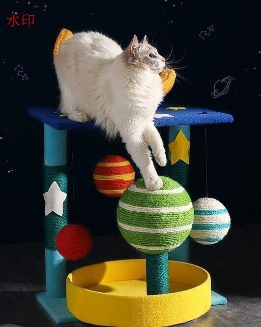 猫つかみ板*猫よじ登る棚*一体猫小屋*サイザル麻は磨耗に耐えられない*縦型猫つかみ柱