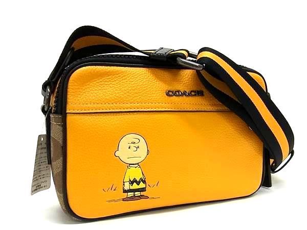 COACH SNOOPY ショルダーバッグ イエロー バッグ COACH コーチ