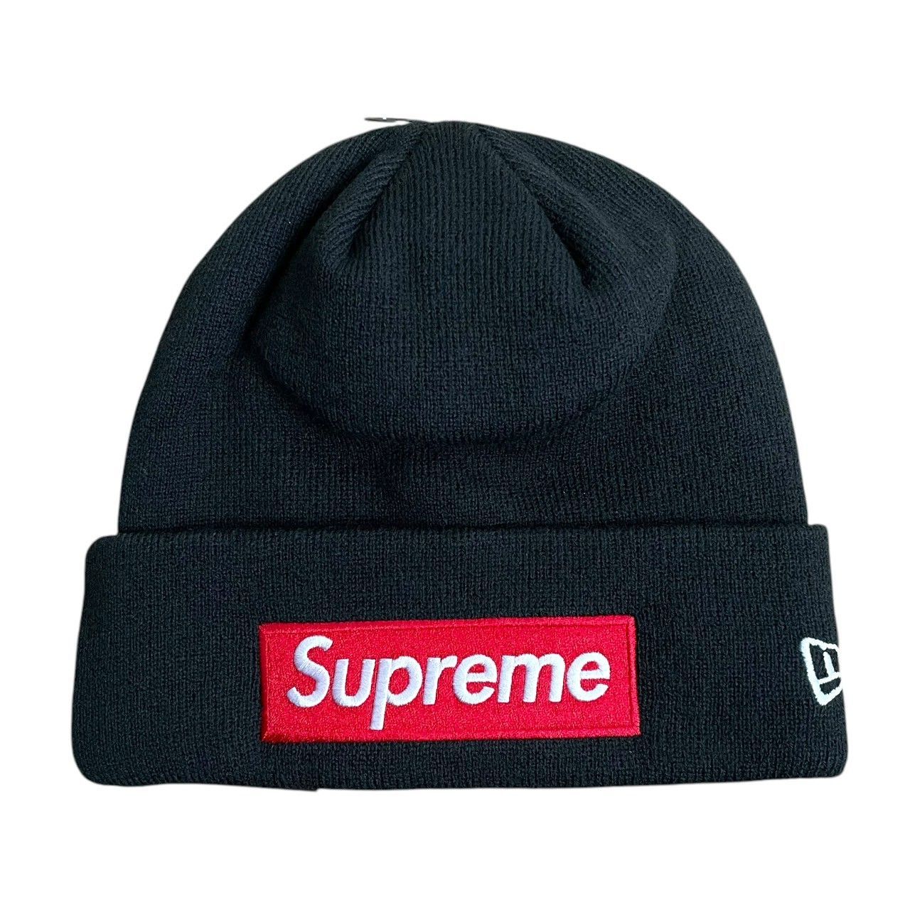 SUPREME × NEW ERA BOX LOGO BEANIE 22AW KNIT CAP BLACK シュプリーム ニューエラ ボックスロゴ ビーニー ニットキャップ