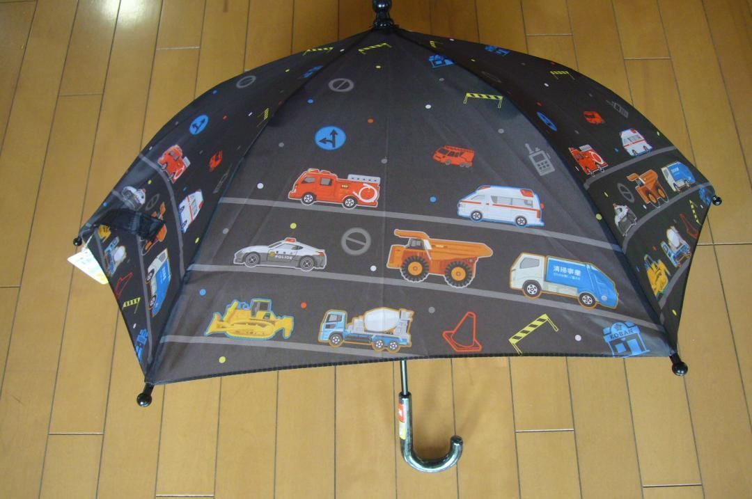 お待たせ! 子供用傘 トミカロード 男児用 初めての傘 40cm 新品 未使用