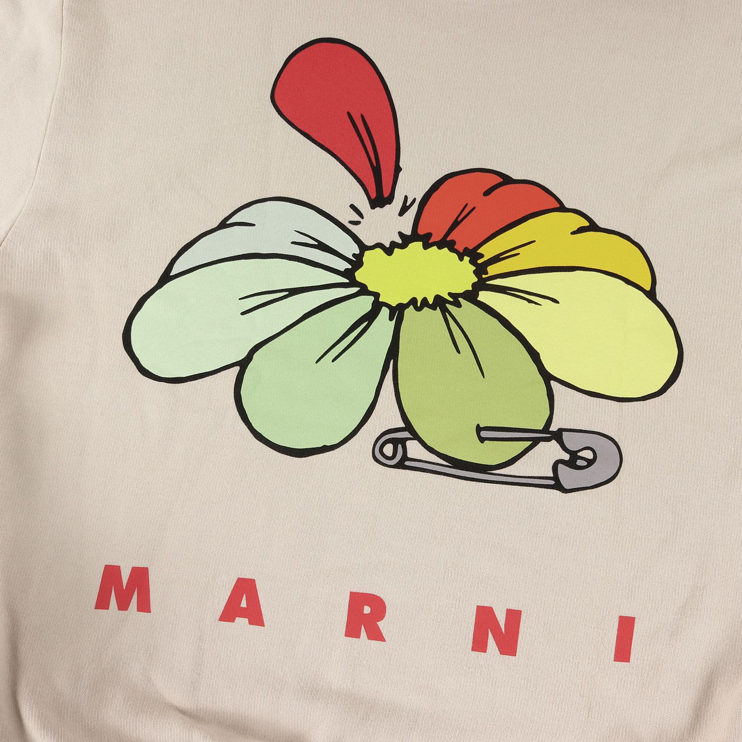 MARNI マルニ パーカー サイズ:48 バック フラワー ロゴ オーバー サイズ スウェットパーカー ベージュ イタリア製 トップス  フーディー【メンズ】 - メルカリ