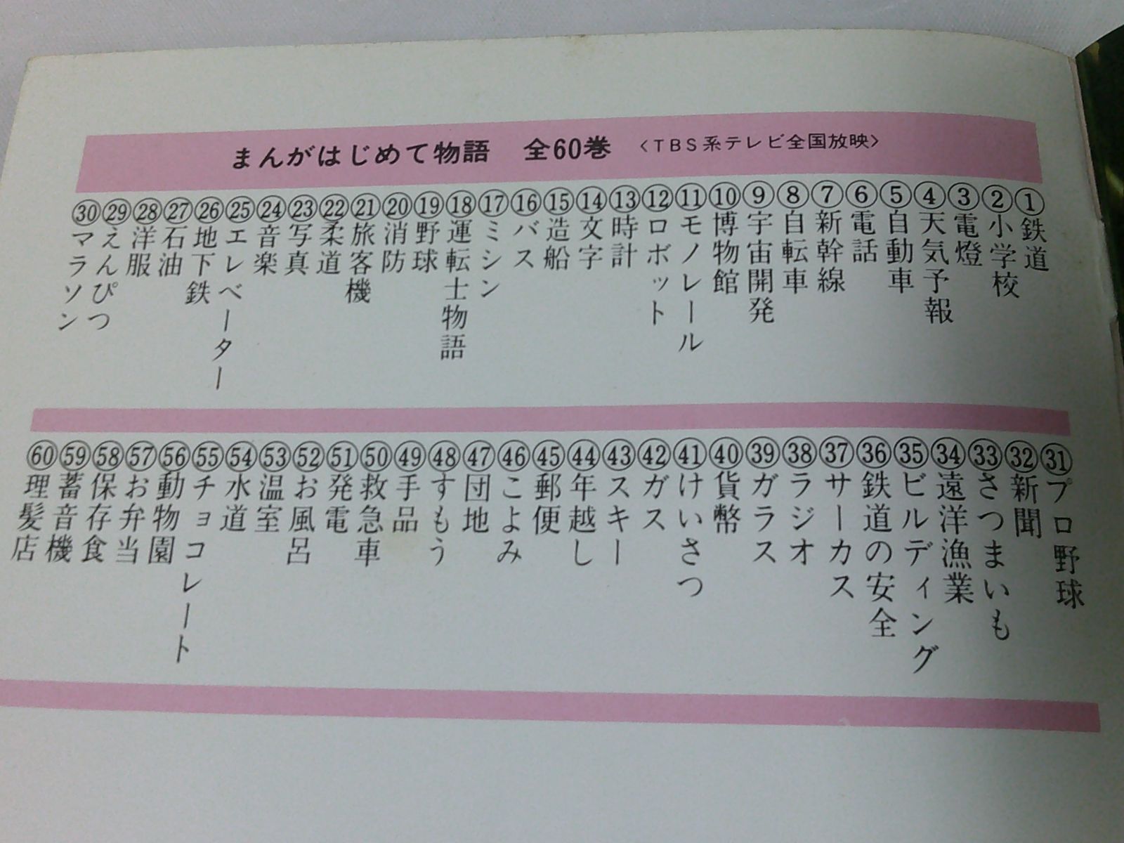 まんがはじめて物語 全60巻（TBSテレビ系全国放映） 国際情報社◇7*1 - メルカリ