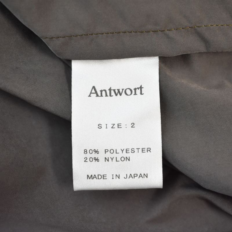 アントワート Antwort PN ANORAK アノラックパーカー　即完品 アントワート Antwort PN ANORAK プルオーバーパーカー
