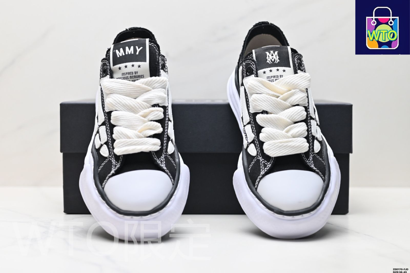 【ミ・ω・ミさま専用です❗️】 Maison Mihara Yasuhiro x AMIRI Skel-Top Low メゾン ミハラ