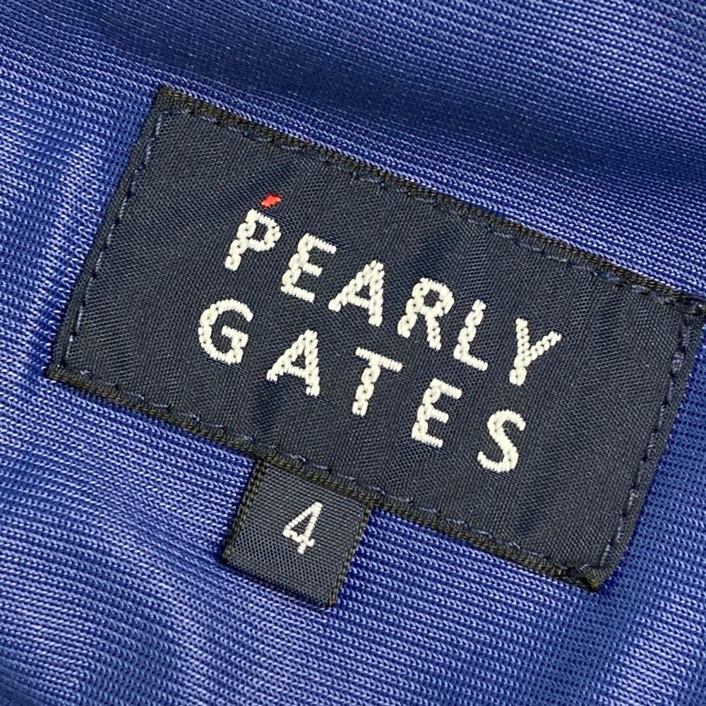 サイズ：4 PEARLY GATES パーリーゲイツ 長袖 ジップジャケット 刺繍