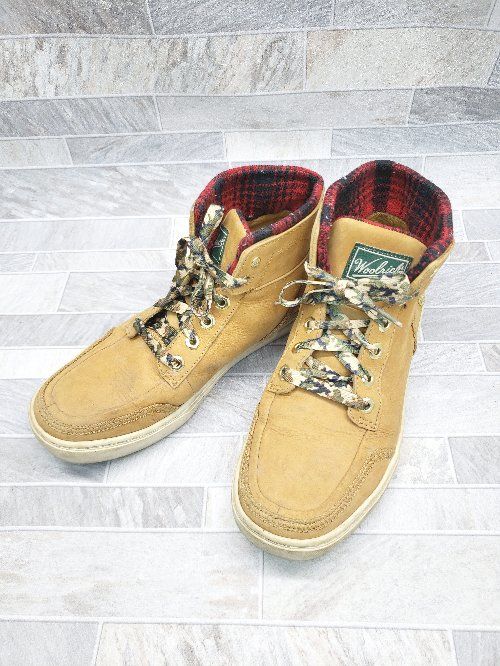 □ Timberland ティンバーランド WOOLRICHコラボ 赤チェック ブーツ