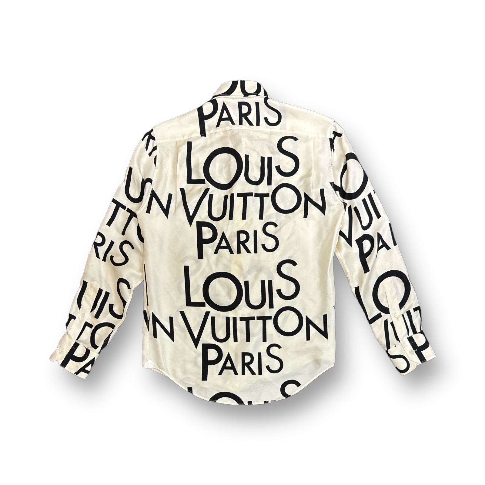 国内正規 LOUIS VUITTON 19SS Logo Silk Long Sleeve Shirt ロゴ 国内正規 LOUIS VUITTON 19SS Logo Silk Long Sleeve Shirt ロゴ