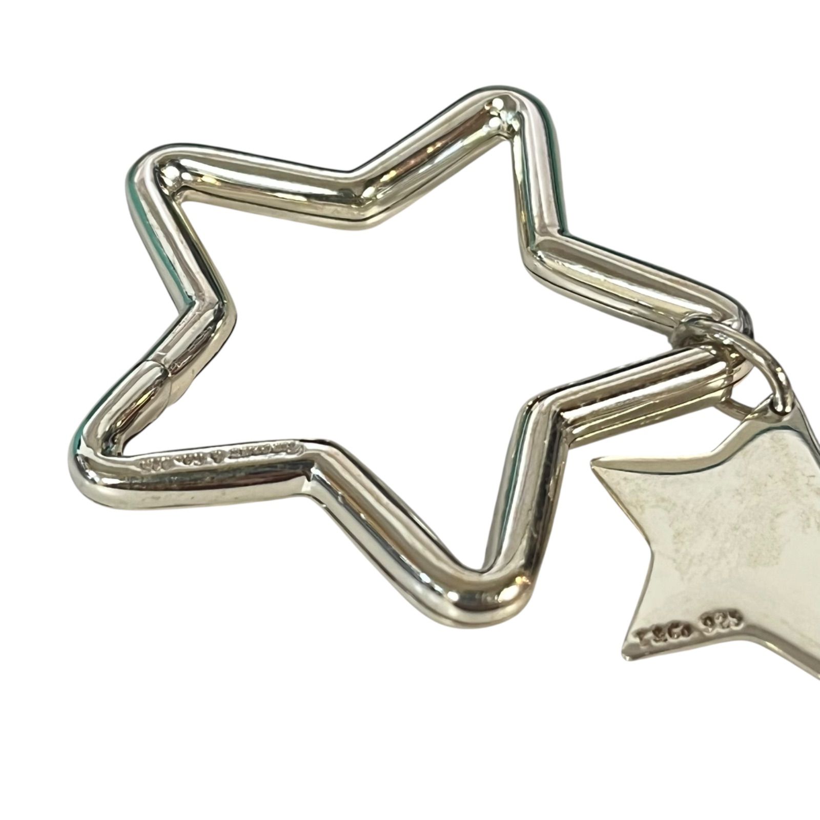 デパート 送料無料 管31188】希少☆TIFFANY&Co. ティファニー スター 星 キーリング 小物