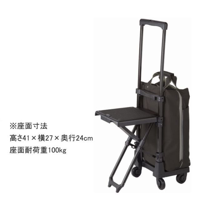 SWANY スワニー　キャリーバッグ　座面付きD-202 ミルダ　ブラック 美品 ミルダ座面付（M） スワニー D-202 商品詳細｜介護ベッドの
