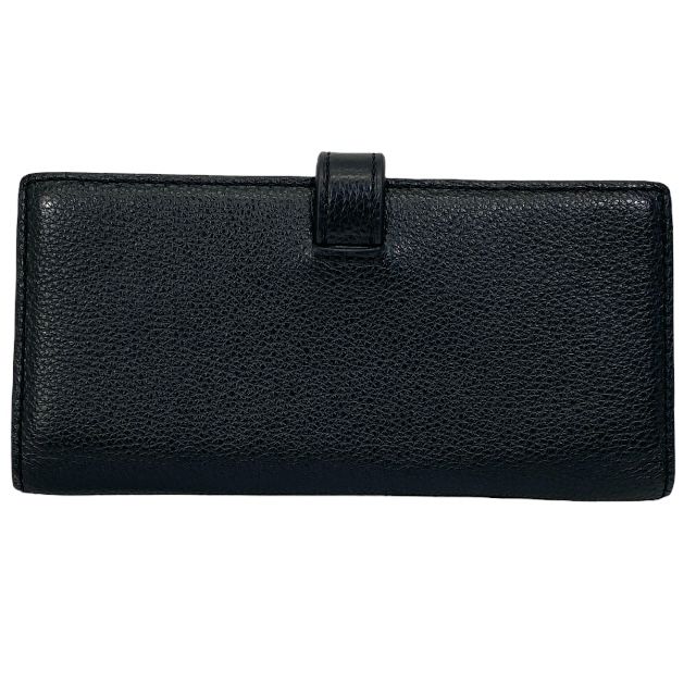 ヴァジック コードウォレット 長財布 ロングウォレット 札入れ 折り畳み財布 二つ折り財布 ベルト シルバー金具 レザー ブラック VASIC