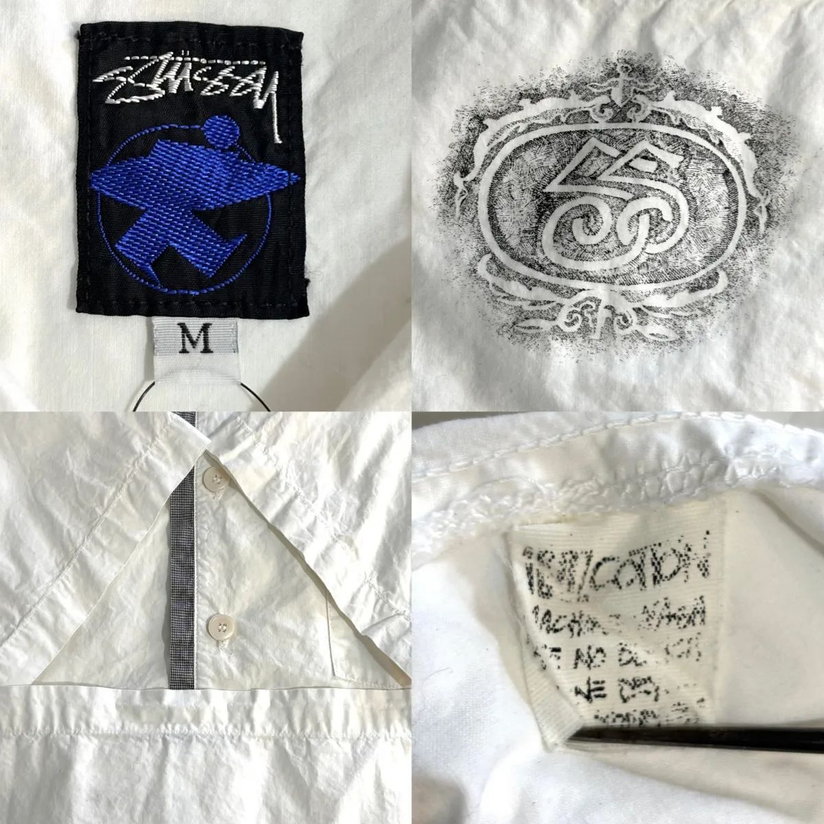 初期 SURFタグ 80s OLD STUSSY S/S SHIRT オールドステューシー 半袖 