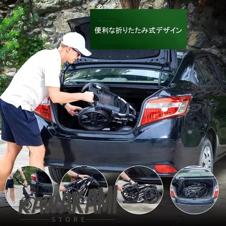 ハンドブレーキとドリンクホルダー付き 開閉が簡