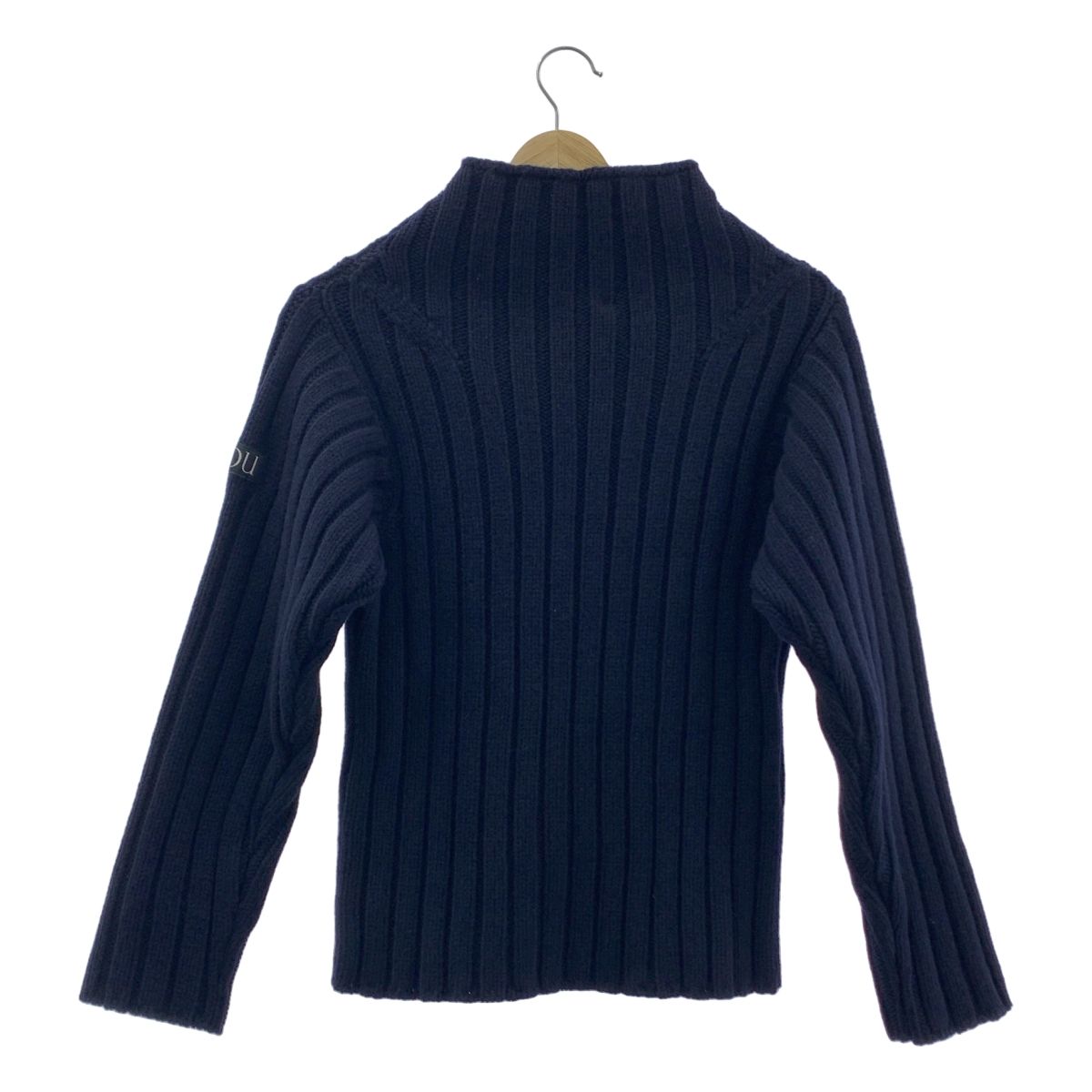 PATOU パトゥ ロゴニット ネイビー Sサイズ PATOU クロップド ロゴ