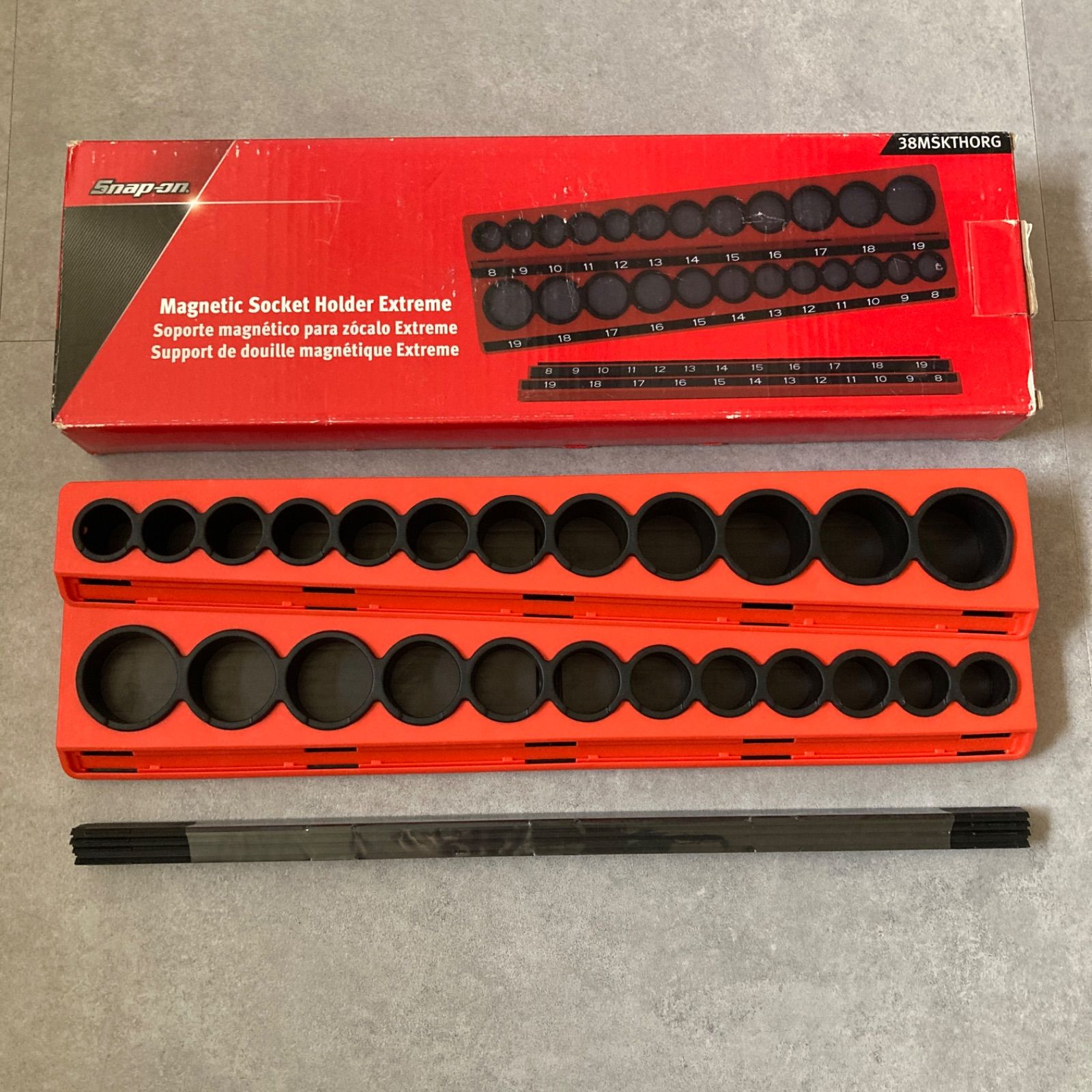Snap-on スナップオン マグネットソケットホルダー 38MSKTHORG オレンジ