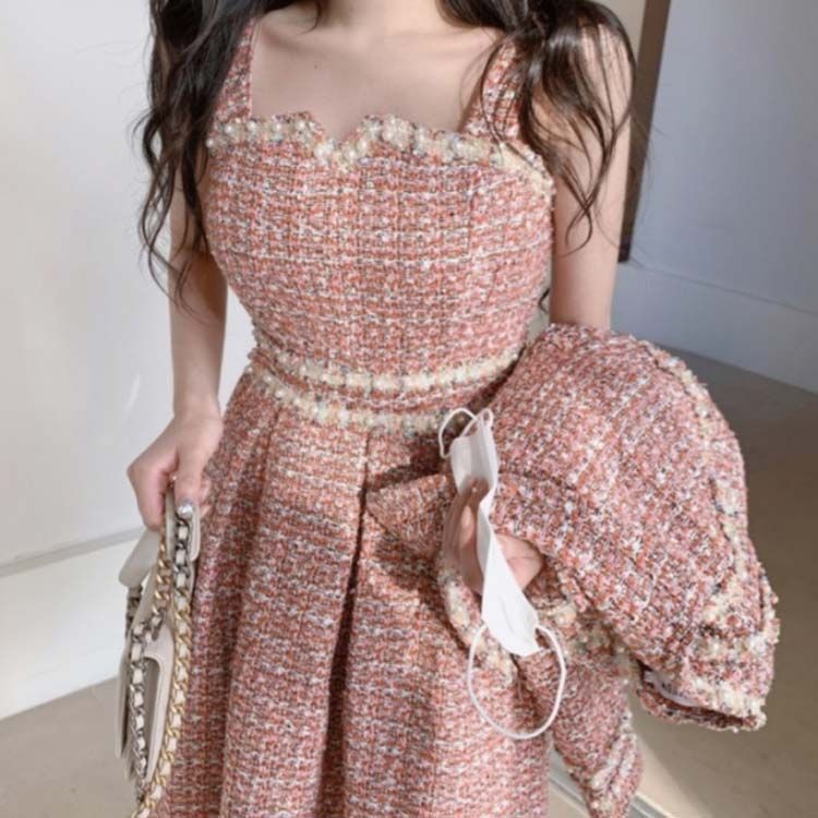 ツイード ワンピース セットアップ スーツ 韓国 入園式 入学式 ジャケット 参観日 七五三 お宮参り ワンピーススーツ ママスーツ おしゃれ 母親 服装 母 スーツ 同窓会 ドレス 卒業式 卒園式 song264