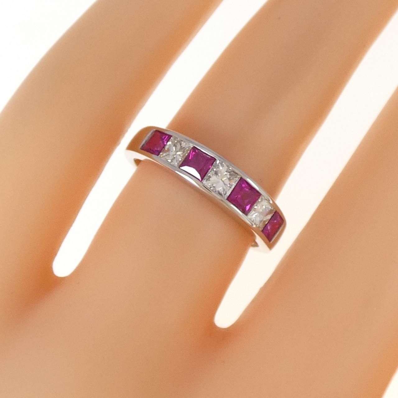 PT900 ルビー リング 0.62CT - メルカリ 