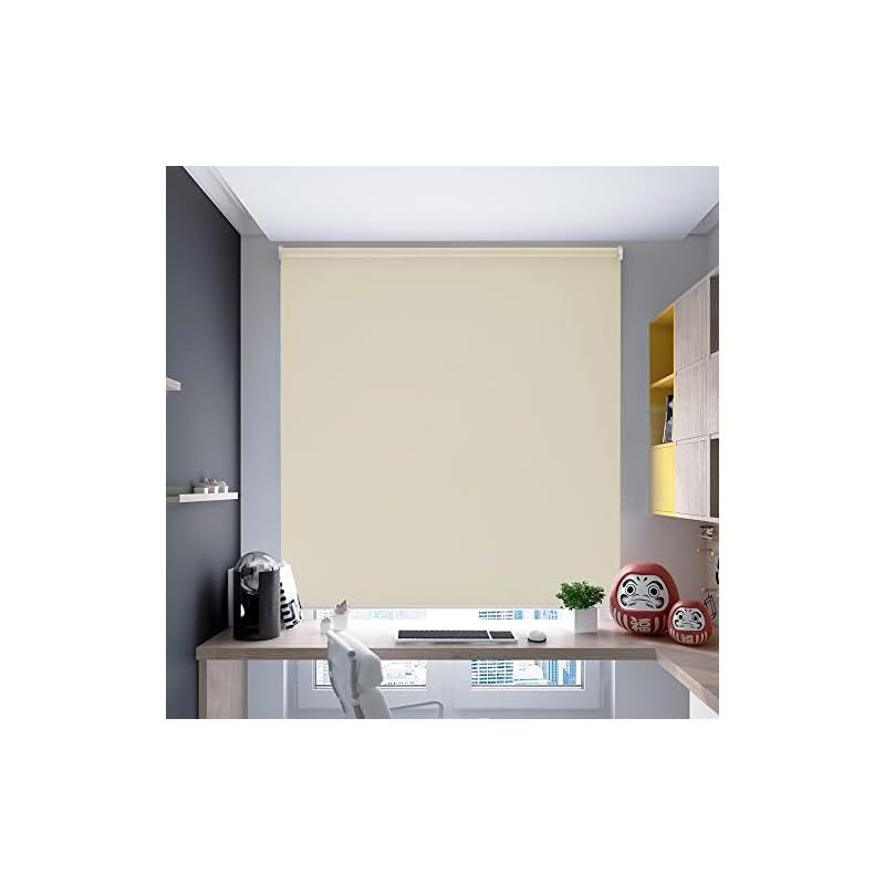 Deconovo ロールスクリーン ロールカーテン チェーン式 幅130cm 丈