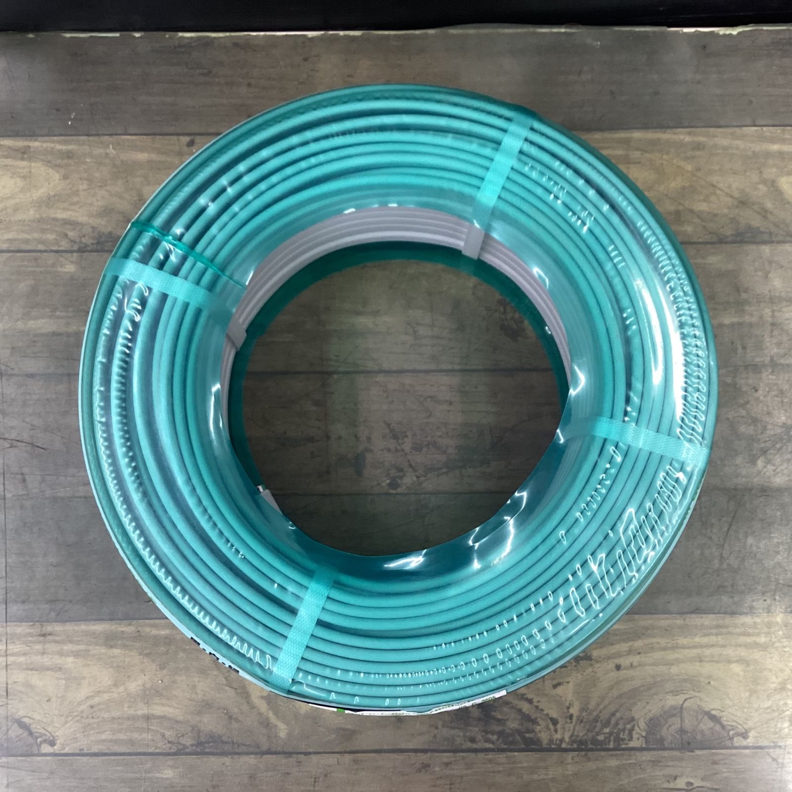 協和電線 VVF ケーブル 3×2.0mm 黒・白・緑 1巻 未使用