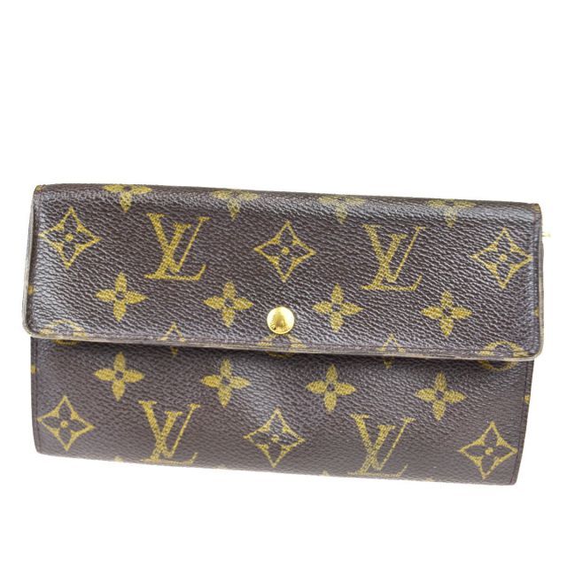 【】 ルイ・ヴィトン(Louis Vuitton) ポシェット ポルトモネ クレディ M61725 レザー 長財布（二つ折り） モノグラム 09GB893