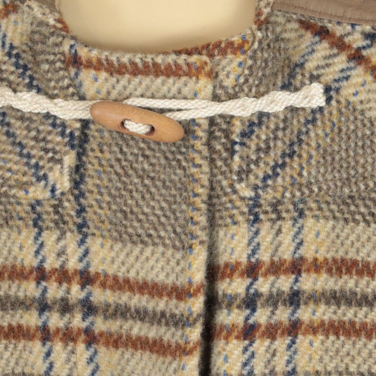 カネコイサオ☆大人可愛いダッフルコート チェック柄♪あったかウール