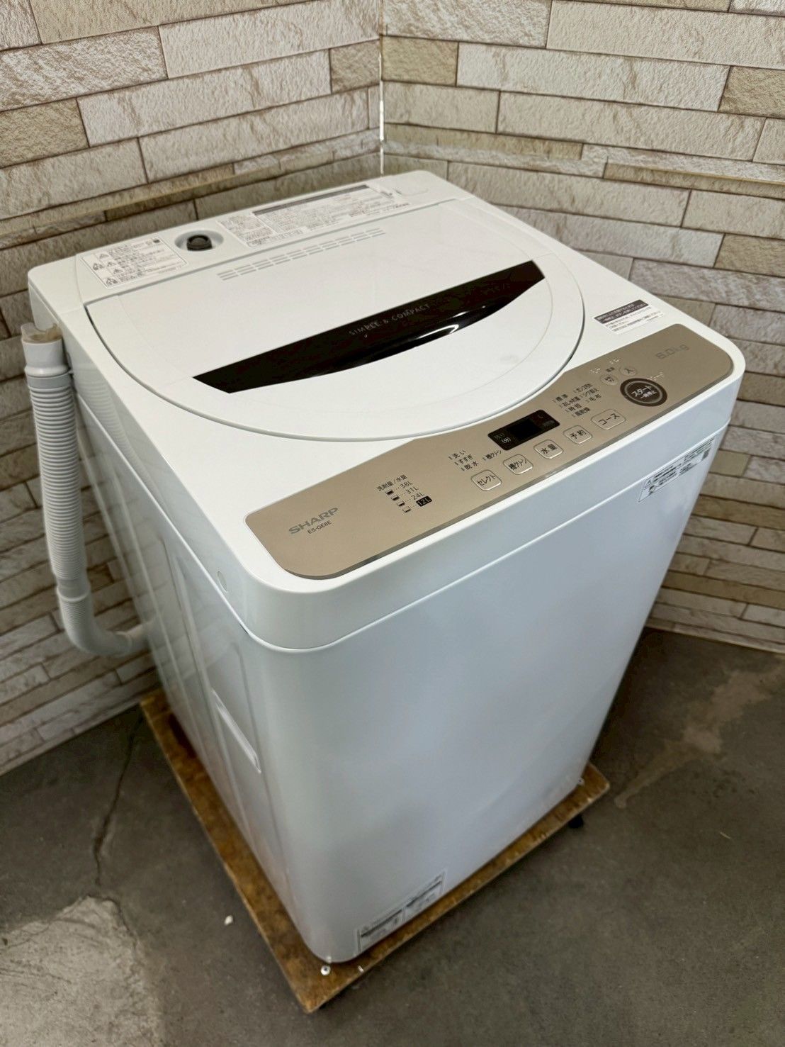 大阪送料無料☆3か月保障付き☆洗濯機☆シャープ☆6kg☆2021年☆ES 