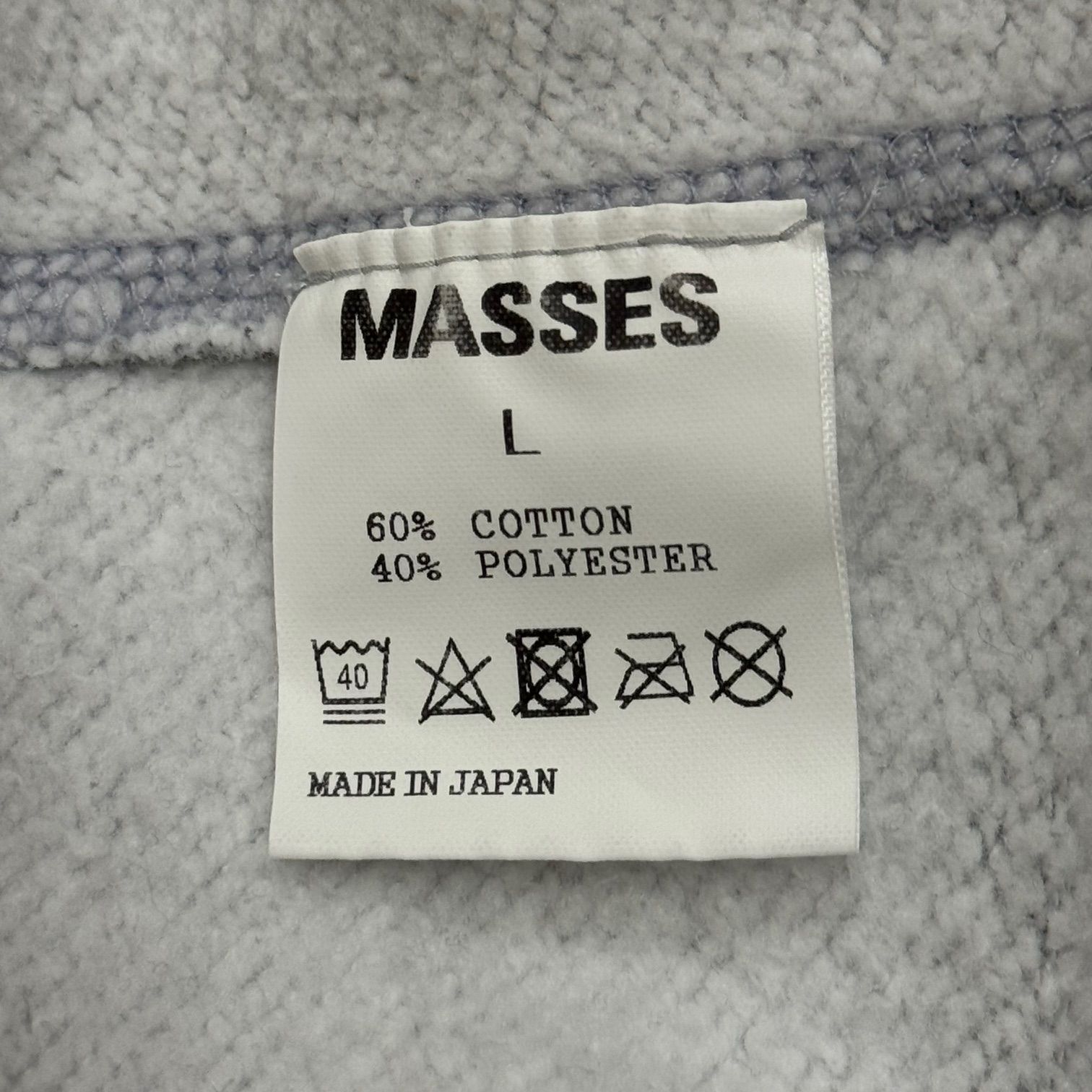 【国内買付】MASSES SWEAT CREW ARCH WASH スウェット ロゴ MASSES 「SWEAT CREW ARCH WASH」 クルーネックスウェット