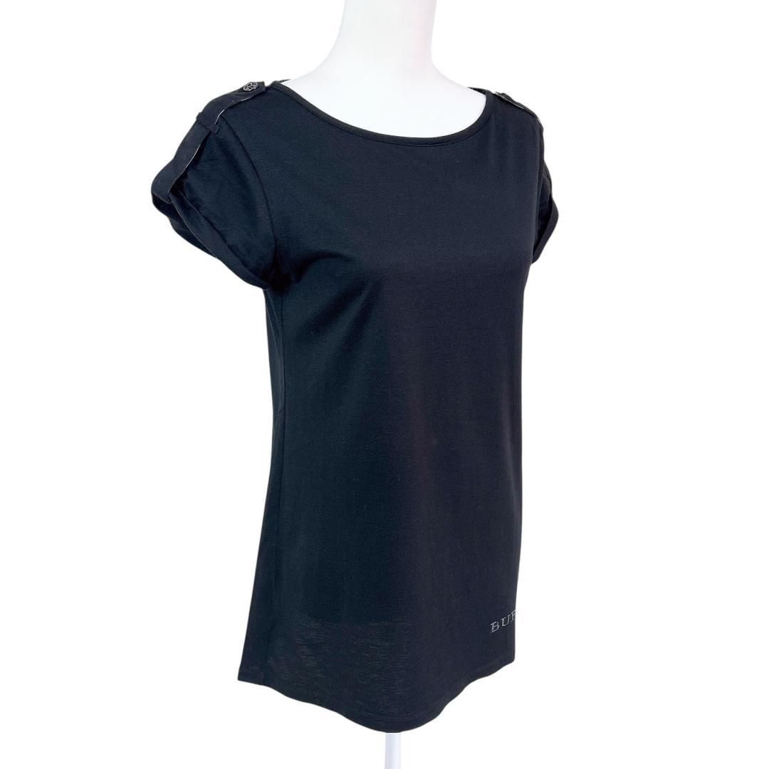 バーバリーロンドン 半袖カットソー 肩ベルト 2 裾ブランド名 プリント