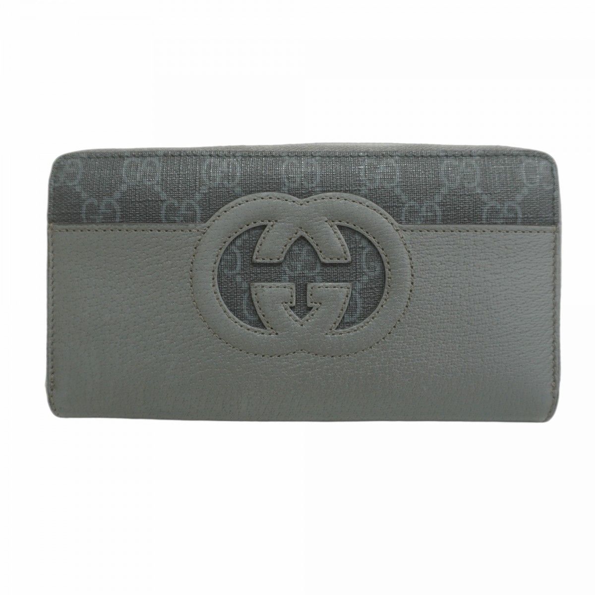 ✨美品✨ グッチ 長財布 GGスプリーム シルバー金具 PVC レザー ボルドー グッチ 長財布 GGスプリーム シルバー金具 PVC レザー ボルドー