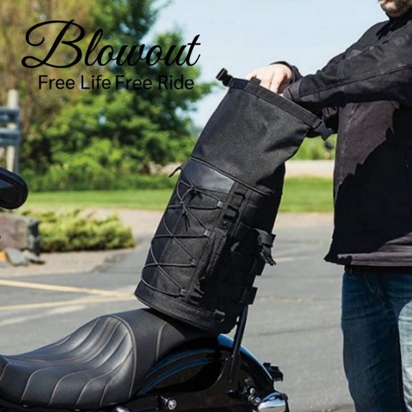 Blowout シーシーバーバッグ 30L サドルバック スポーツスター ダイナ ソフテイル ツーリングサイドバック XL883 XL1200 48 フォーティエイト アイアン シーシーバー FX FL チョッパー