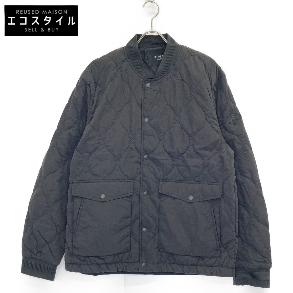 REPLAY リプレイ ブラック 25SS LIGHT WEIGHT JACKET ブルゾン XL