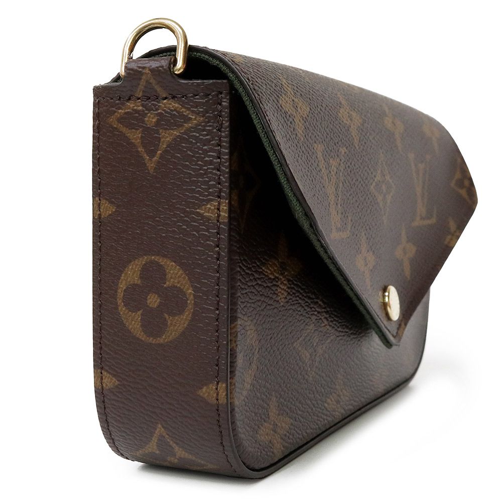 ルイ ヴィトン ミュルティ ポシェット フェリシー ショルダーバッグ 斜め掛け モノグラム ブラウン カーキ ゴールド金具 M80091 LOUIS VUITTON DECORATOM_COM_BR