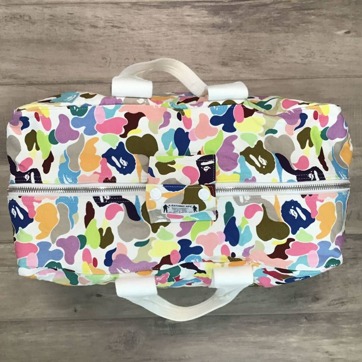 ★新品★ 初期 BAPE multi camo ボストン バッグ a bathing ape Boston BAG エイプ ベイプ アベイシングエイプ NIGO 裏原宿 迷彩