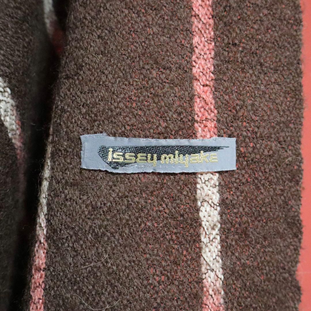 希少】ISSEY MIYAKE 80s 筆タグ グラデーションボーダーマフラー