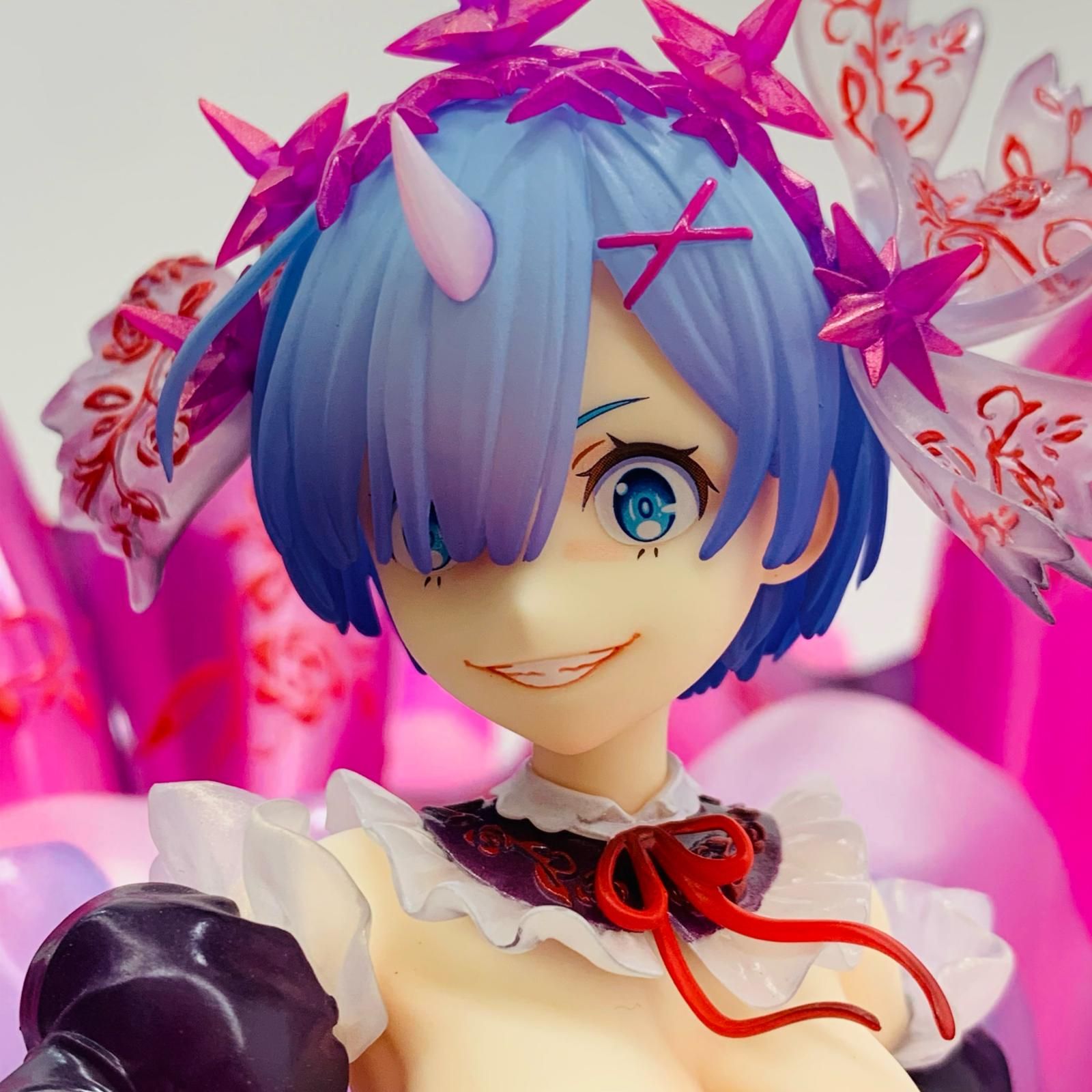 【飾磨店】 中古 フィギュア Re：ゼロから始める異世界生活 PVC製塗装済み完成品 鬼レム-CrystalDressVer- 1/7 鬼レム-CrystalDressVer- 【719】 飾磨店】 中古 フィギュア Re：ゼロから始める異世界生活 PVC製