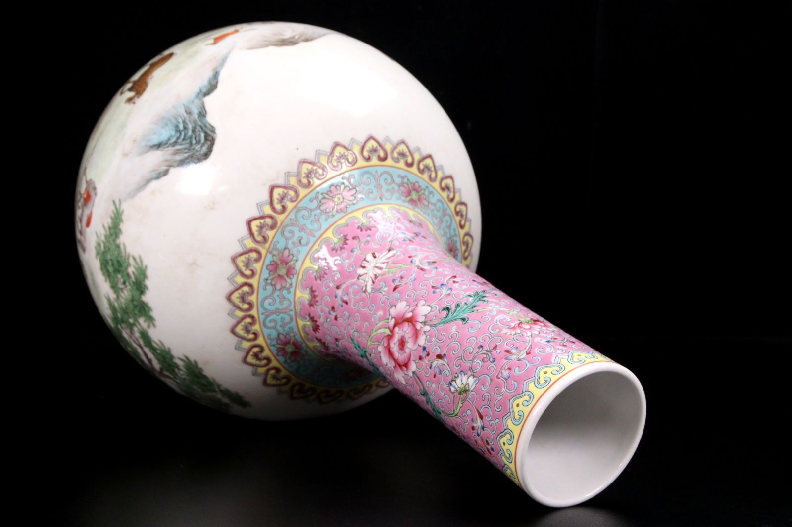 高さ120cm 大型花瓶　骨董品　変わり絵　和柄 高さ120cm 大型花瓶 骨董品 変わり絵 和柄