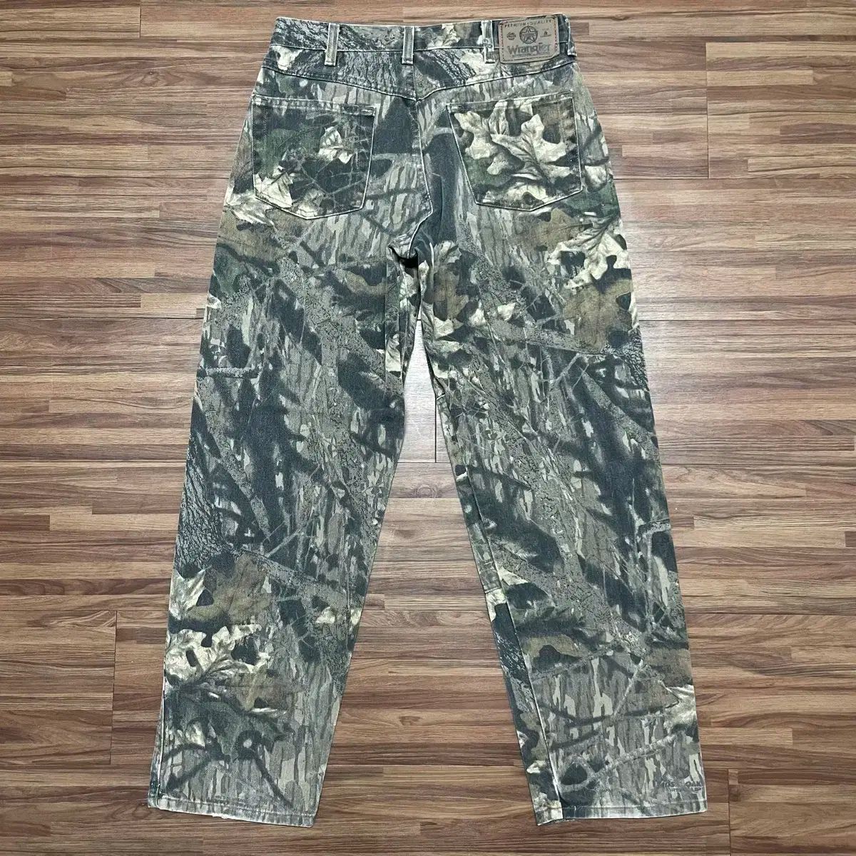 90 s Wrangler ラングラー リアルツリー 麻リネン オーク ダブルニー パンツ