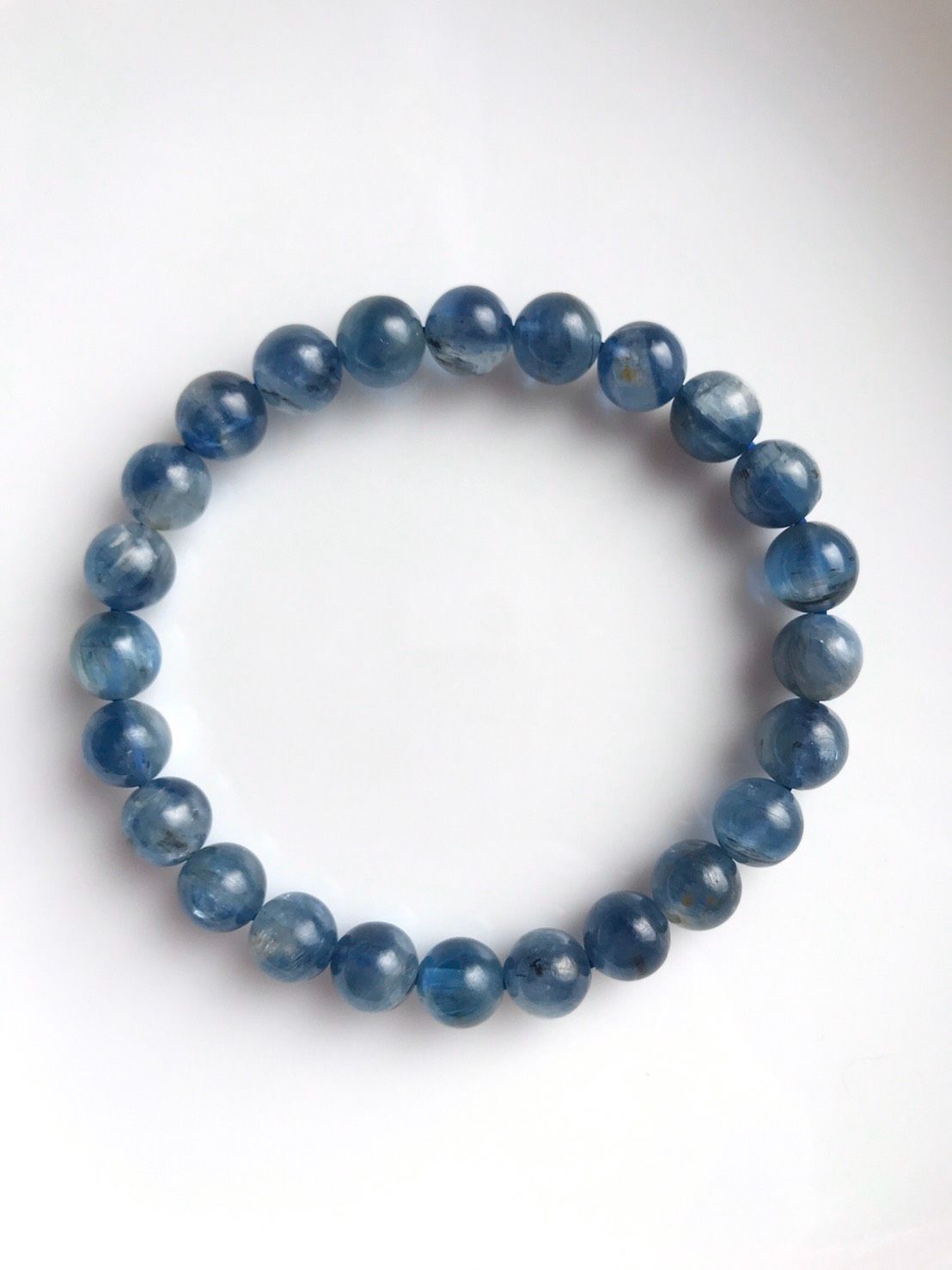 販売 カイヤナイトブレスレット 四神獣 銀彫り水晶 カイヤナイト